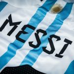 a close up of a soccer jersey with the number 22 on it